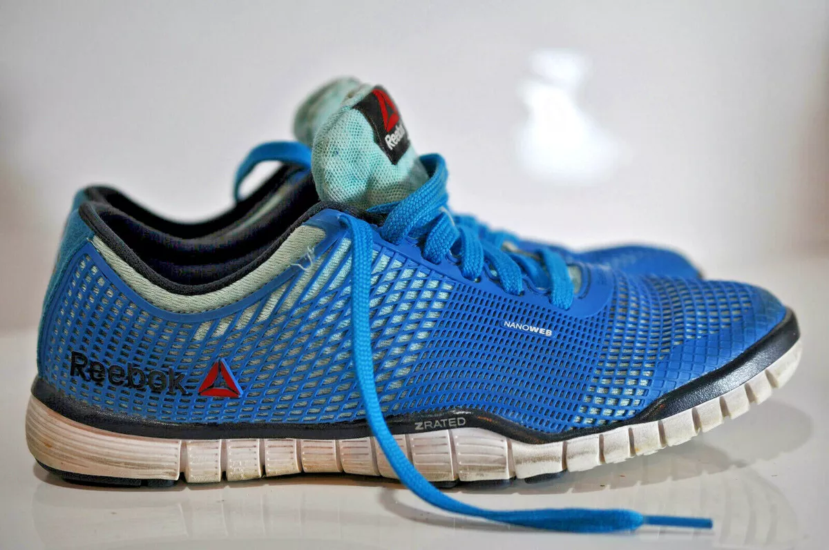Reebok Nanoweb Womens blue running shoes size 7.5