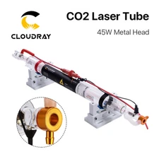 45W-50W CO2 Laser Tube Metal Head 850mm Glass for Laser Engraver Cutter Machine