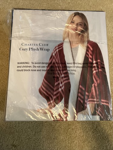 Charter Club Cozy Plush Wrap Waverly 50" X 70" Blanket Throw Warm And Light NIB - Picture 5 of 24
