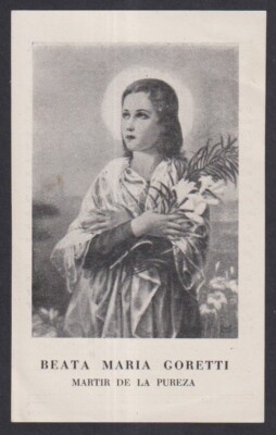Holy card de la Beata M. Goretti santino image pieuse estampa