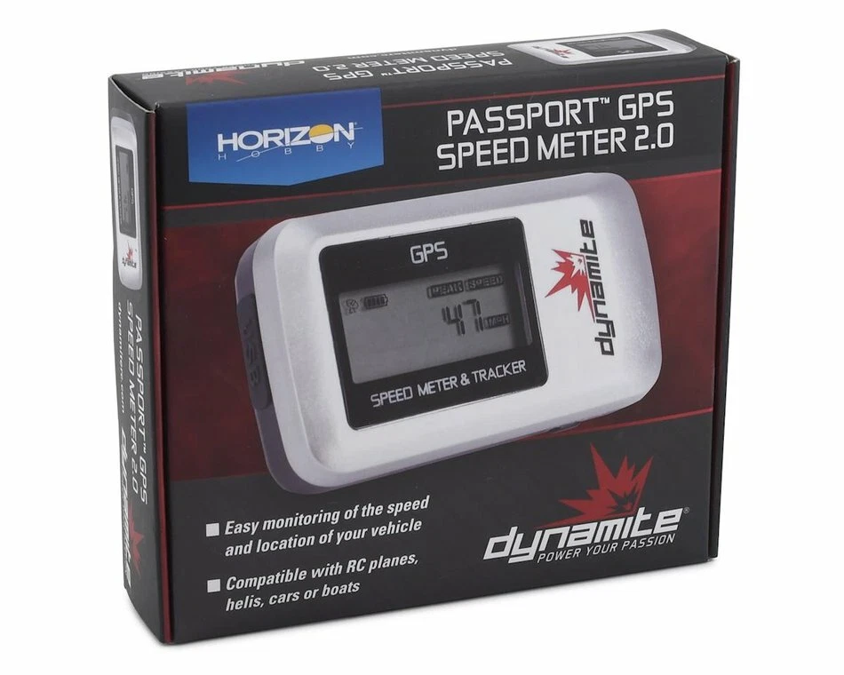 New Dynamite GPS 2.0 V2 Speed Meter & Tracker : RC Plane / Car / Heli / Boat  605482495926