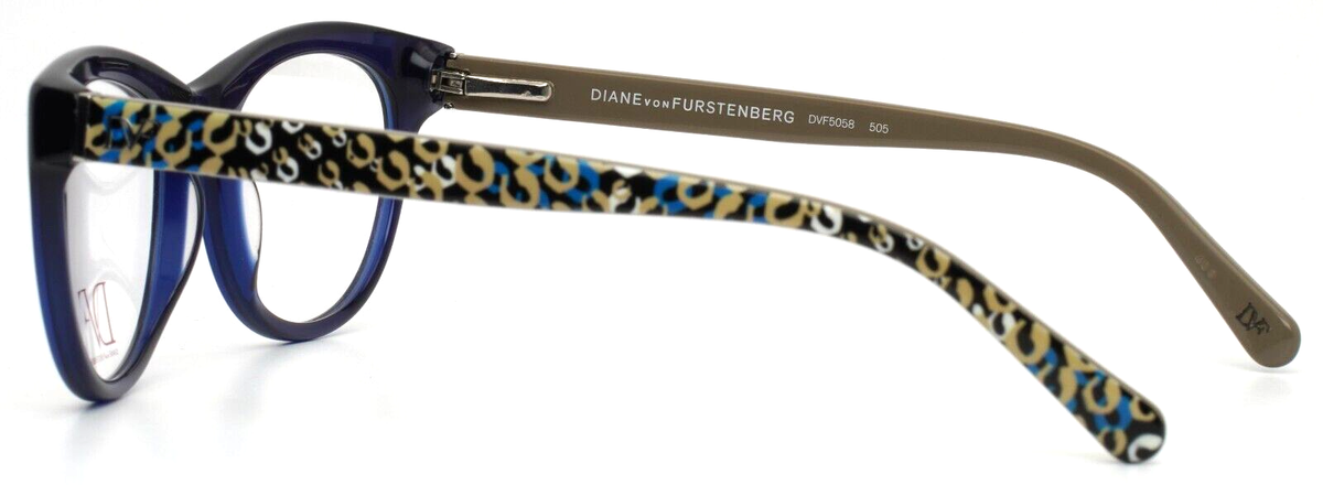 DIANE VON FURSTENBERG DVF5058 Blue Womens Semi Cat Eye  display picture 1