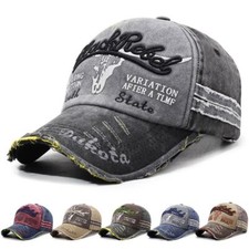 Cotton Washed Baseball Cap Adjustable Summer Sunscreen Sports Sun Hat Casual