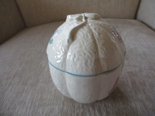Vintage Elizabeth Arden Trinket Dish Vanity Jar w/ Lid Butterflies made in Japan - Picture 4 of 12