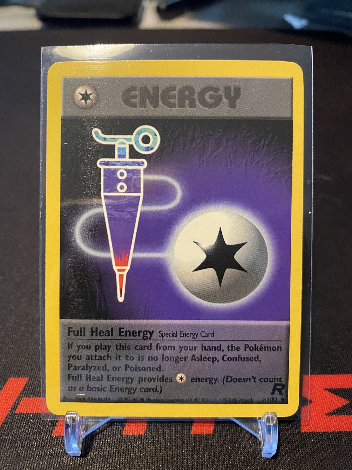 2000 Vintage Pokémon Team Rocket Unlimited Full Heal Energy #81/82 - NM