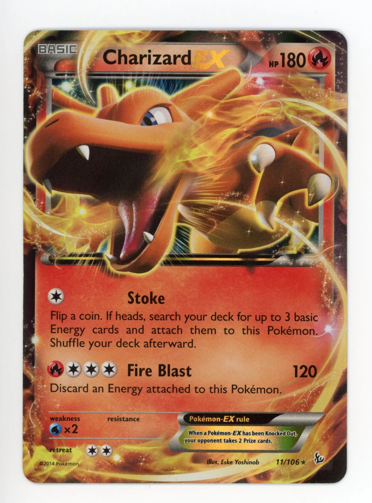 Charizard EX - 11/106 - Ultra Rare - XY: Flashfire - Mint/Near Mint