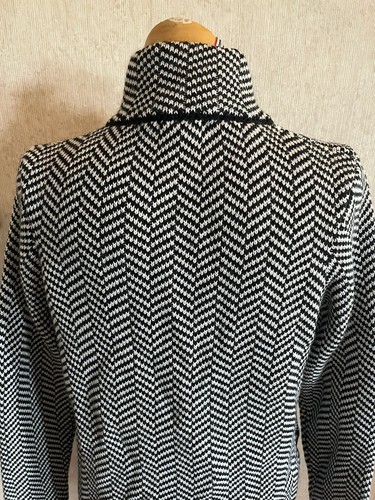 Gio & Gio Damen italienische Wollmischung langer Pullover Mantel Cardigan Größe Small - Bild 5 von 7