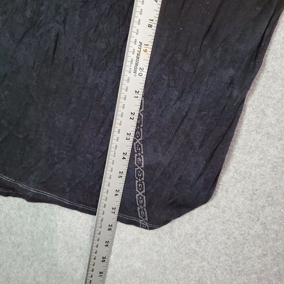 skinny minnie ブラック長袖トップス M Skinny Minnie Women Top Large Black Shirt Rhinestones Grunge