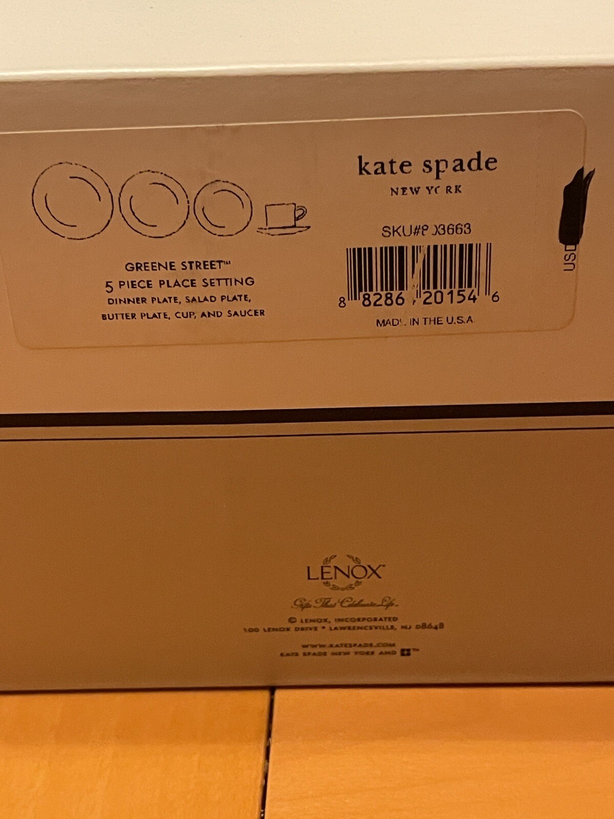 NEW Kate Spade/Lenox &ldquo;Garden Street &ldquo; 5 Pieces Set