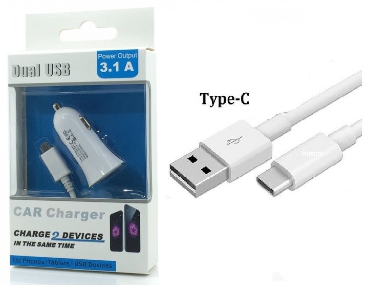 DUAL USB in CAR CHARGER ADAPTER FOR SAMSUNG GALAXY S10, S10 PLUS, S10E