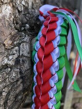Red, Green White Mexican Tri-Ribbon Graduation Lei Custom orders available