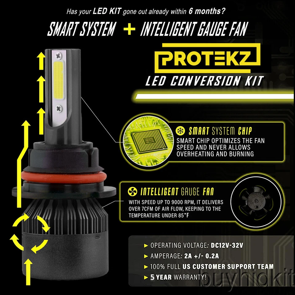 NOVO Kit de Luzes de Neblina LED H11 CREE COB 2 Lâmpadas 800W 120000LM Para 2009-2016 Audi Q5 - Imagem 2 de 4