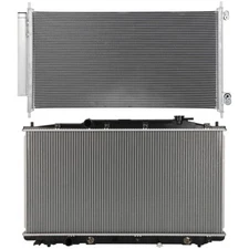 Aluminum Radiator & AC Condenser Cooling Kit For Honda Accord Crosstour 3.5L V6