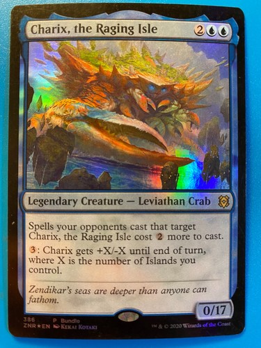 MTG 1x FOIL Charix, the Raging Isle Zendikar Rising Magic the Gathering x1 NM