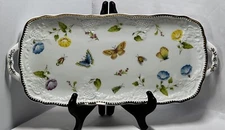 Vintage Godinger Butterfly Dragonfly Serving Tray 16” Excellent Used Condition