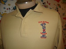 Vintage 90's Dixie Softball Beige Polo Collar Shirt Adult size L