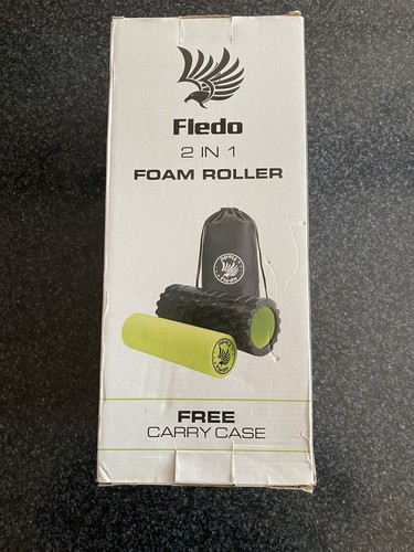Foam Roller Outer & Inner Roller Premium Massage Roller - With Carry Case - New - Picture 1 of 4