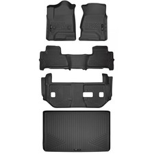 Husky Liners Weatherbeater Full Set Of Floor Liners For 15-20 Suburban Yukon Xl