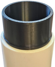 Flush Connector for Inside PVC and ABS Schedule 40 Pipes, Black, Made in USA