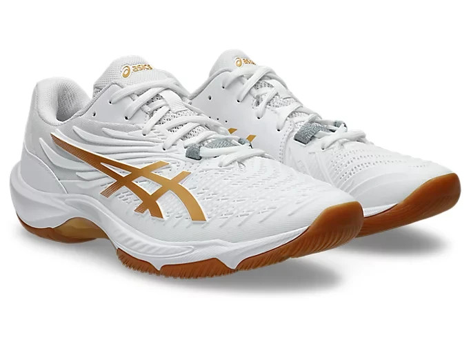 ASICS COURT CONTROL FF 4 1071A125 100 White Pure Gold Indoor ASICS COURT CONTROL FF 4 1071A125 100 White Pure Gold Indoor