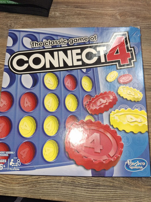 Hasbro Gaming Connect 4 Strategy Board Game Complete Set, 2 Player, Ages 6+