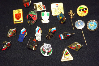 Huge Lot of Generic NOC Lapel Pins National Olympic Committee Vintage Papua New
