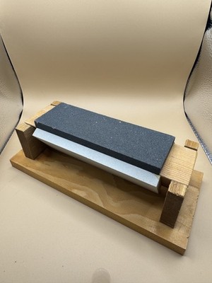Three Stone Knife Sharpener System Coarse Medium Fine Bench Sharpener SKU 90278
