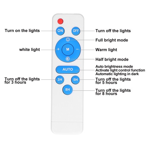 12W 24LED Ceiling Lamp Panel 3.2V/3.7V White Warm Light Source With Remote - Picture 9 of 24