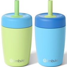 Cups Spill Proof, 12 OZ Insulated Sippy Cups for Toddlers Boys Girls, BPA-F...