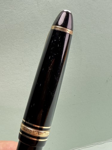 Lot Of 3 MONTBLANC Meisterstuck 146 Gold Trims Black Risen Fountain pens Repair - Picture 9 of 24