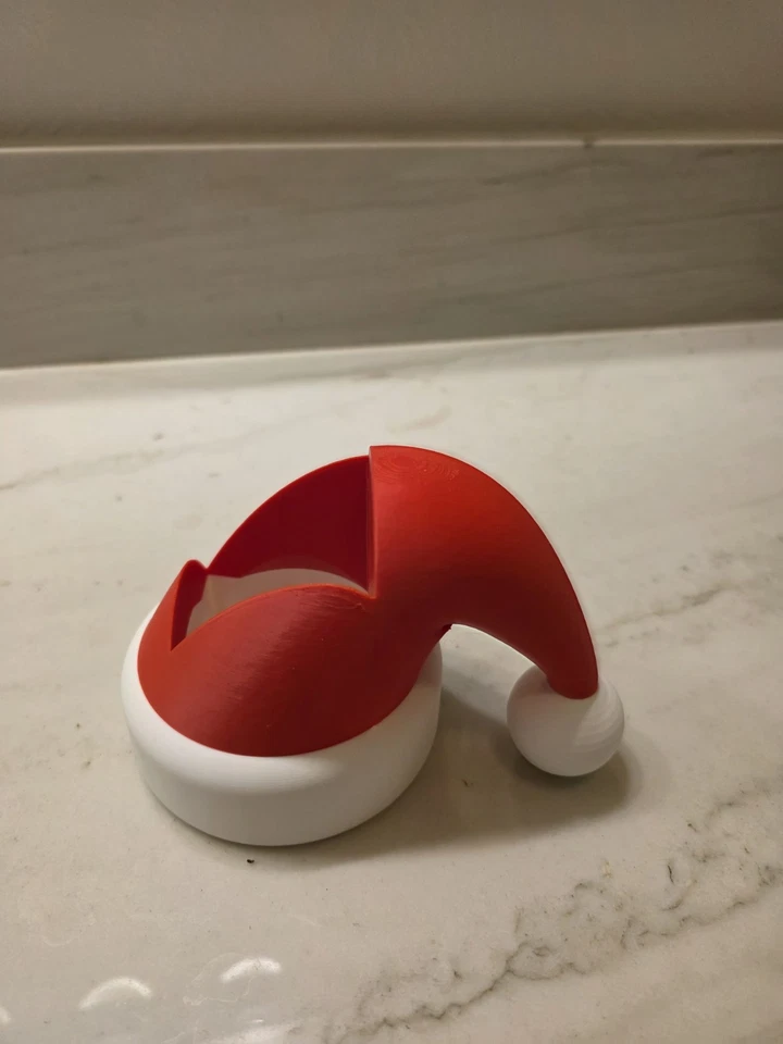 Soporte dispensador de jabón sombrero de Papá Noel vacaciones de Navidad Foto 2 de 4