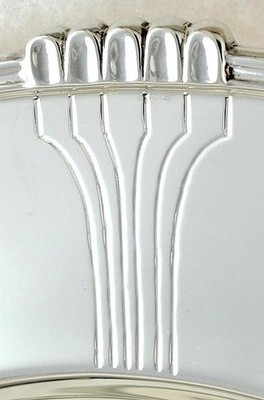 Fine Art Deco Style Sterling Silver Mappin & Webb Compote Pedestal