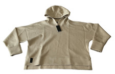 Unrl Pullover Hoodie Mens Size L Oversized Tan Luxbreak Long Sleeve Stretch