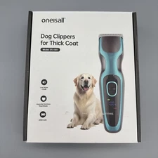 oneisall Dog Clippers for Grooming Thick Hair, Low Noise Cordless Dog Shaver