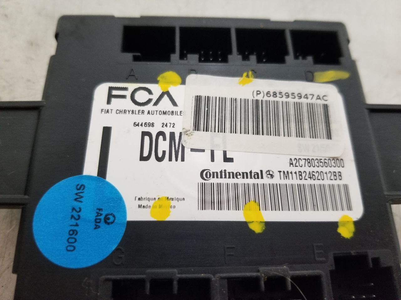 23 2023 MASERATI GRECALE DOOR CONTROL MODULE FRONT LEFT DRIVER 68595947AC