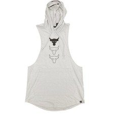 Under Armour Project Rock Men's Payoff Sleeveless Graphic Hoodie Shirt Loose Fit
