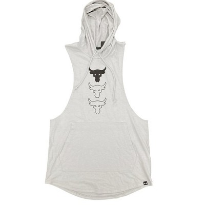Under Armour Project Rock Men's Payoff Sleeveless Graphic Hoodie Shirt Loose Fit
