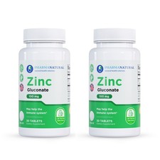 Pure Zinc Gluconate 100mg 30 Tablets Twin Pack 60 Total