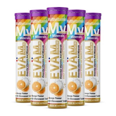Multivitamin Mineralien Brausetabletten Hochdosiert 10 Vitamine+Mineralien Vegan