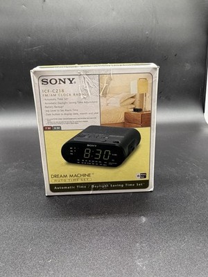 Sony Dream Machine Clock Radio - Black (ICFC218) for sale online
