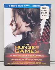 The Hunger Games Complete 4-Film Collection 6-Disc Blu-ray 2016, NEW Sealed