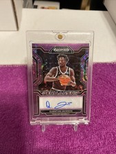 2022 PANINI PRIZM DRAFT PICKS QUENTON JACKSON #CP-QIA PURPLE CIRCLES RC AUTO /50