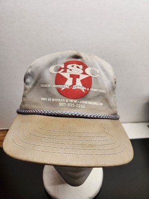 Vintage CSC Texaco Uniroyal Armstrong Jonesboro AR Rope Snapback Hat Cap Mens