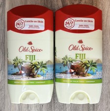 Old Spice Fiji Antiperspirant Deodorant Stick for Men 2.6 oz exp 6/27 Lot of 2