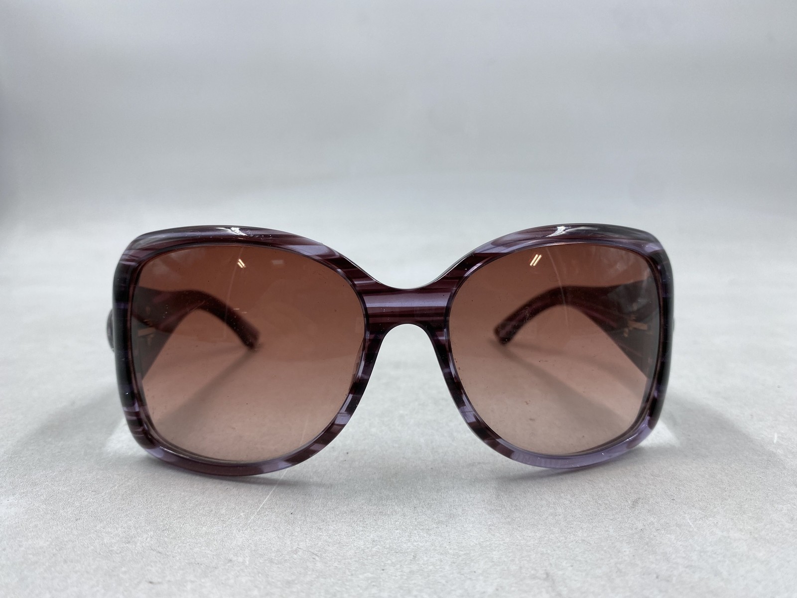 Gucci Purple Rectangle Gradient Oversized Sunglas… - image 2