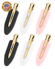 6 Pcs Creaseless Flat Hair Clips for Makeup and Daily Beauty Routine No Crease