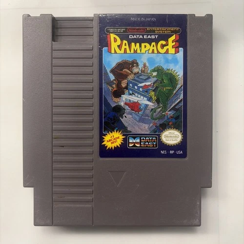 Rampage Nintendo Entertainment System NES Game Cart Only Tested