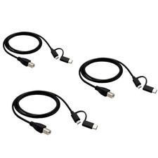 Universal Micro USB  Type C Male to USB B Male Date Line OTG Cable 1m/1.5m/2m
