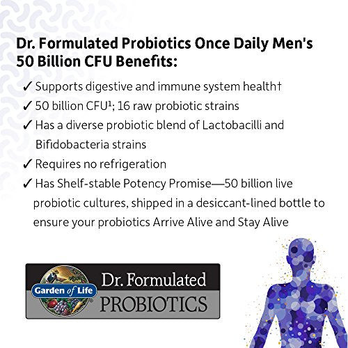 Garden of Life Dr. Formulated Probiotics for Men Once Daily 30 Capsules - Bild 5 von 12
