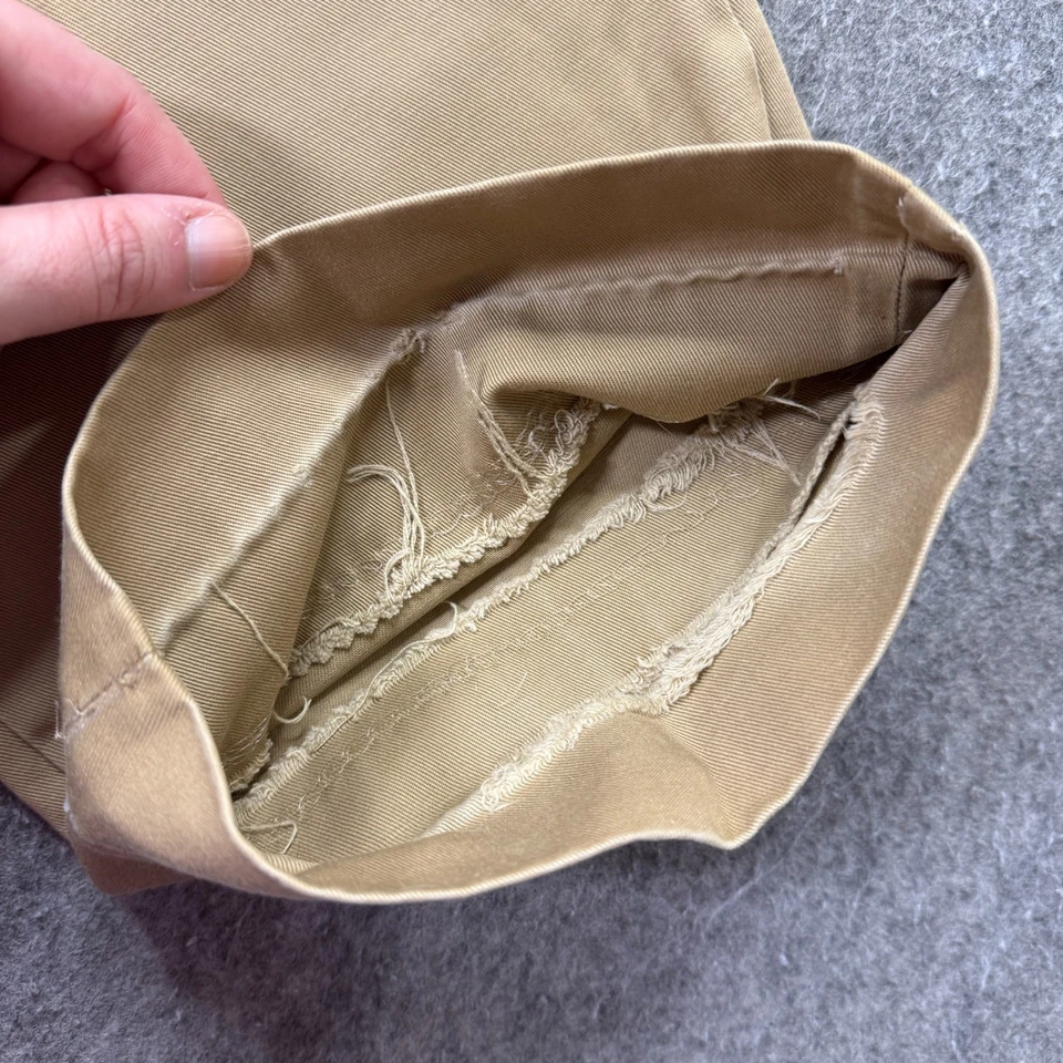 Bill's Khakis Pants Men 36 x 34 Beige Khaki Classic Fit M2 Cuffed Flat Front - Image 3 of 4